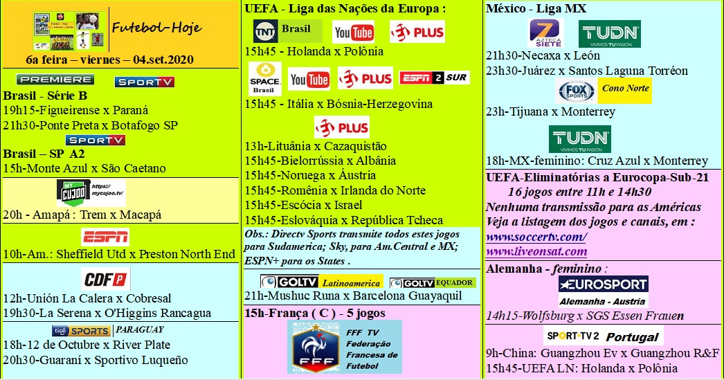 Agenda Esportiva (TV Aberta, Fechada, Streaming) Fut-viernes-04set2020.jpg?part=0