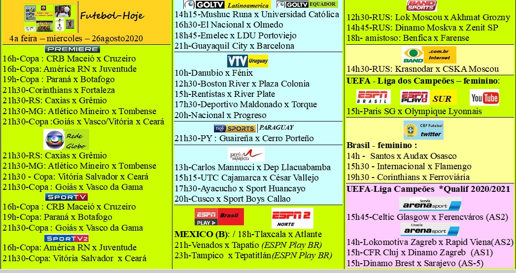Agenda Esportiva (TV Aberta, Fechada, Streaming) Fut-miercoles-26agosto2020.jpg?part=0