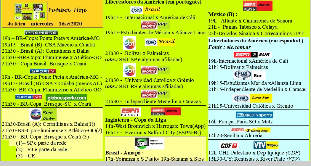 Agenda Esportiva (TV Aberta, Fechada, Streaming) Fut-miercoles-16set2020.jpg?part=0